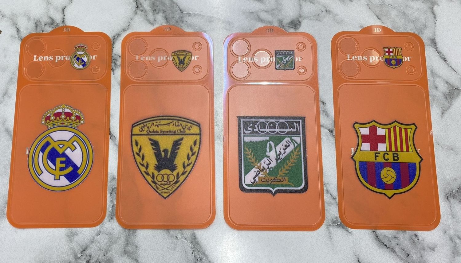 Back protection with logo