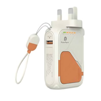 Power bank Phone Planet 10-in-1 with wireless charging, standard charging, and a wall charger.