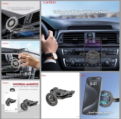 Car holder cd MagSafe magnetic strong 