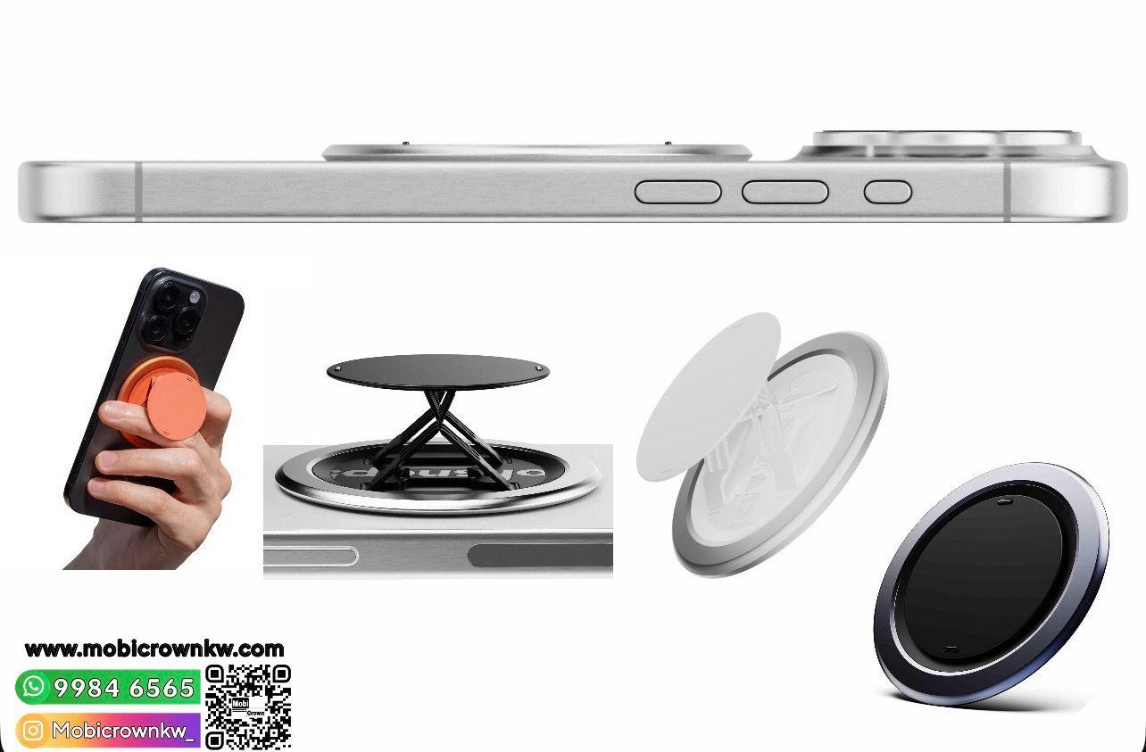  grip ohsnap is thinner than the camera protrusion, has a strong magnet, supports charging and stands (4-in-1)