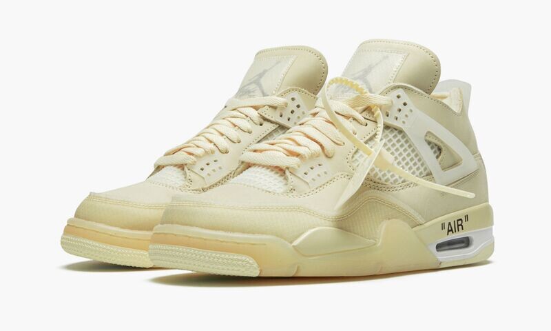 NIKE X OFF-WHITE AIR JORDAN 4 RETRO SP  "Off-White - Sail"