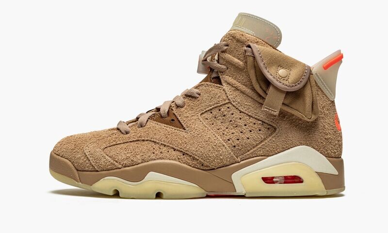 JORDAN AIR JORDAN 6 RETRO &quot;TRAVIS SCOTT - BRITISH KHAKI&quot; SNEAKERS