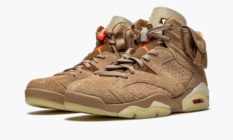 JORDAN AIR JORDAN 6 RETRO "TRAVIS SCOTT - BRITISH KHAKI" SNEAKERS