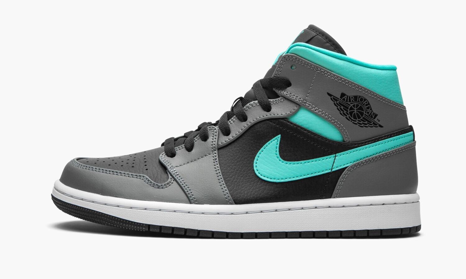 JORDAN AIR JORDAN 1 MID &quot;Grey/Aqua&quot;