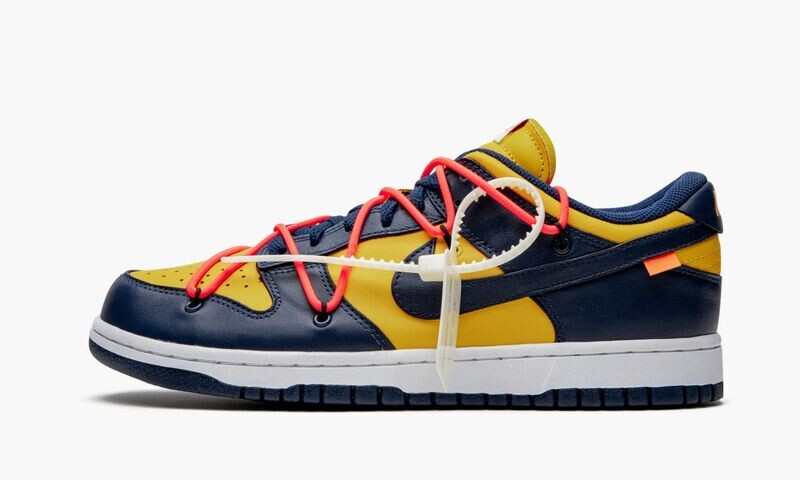 NIKE X OFF-WHITE DUNK LOW &quot;Off-White - University Gold&quot;
