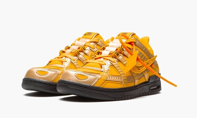 NIKE X OFF-WHITE AIR RUBBER DUNK "Off-White- University Gold"