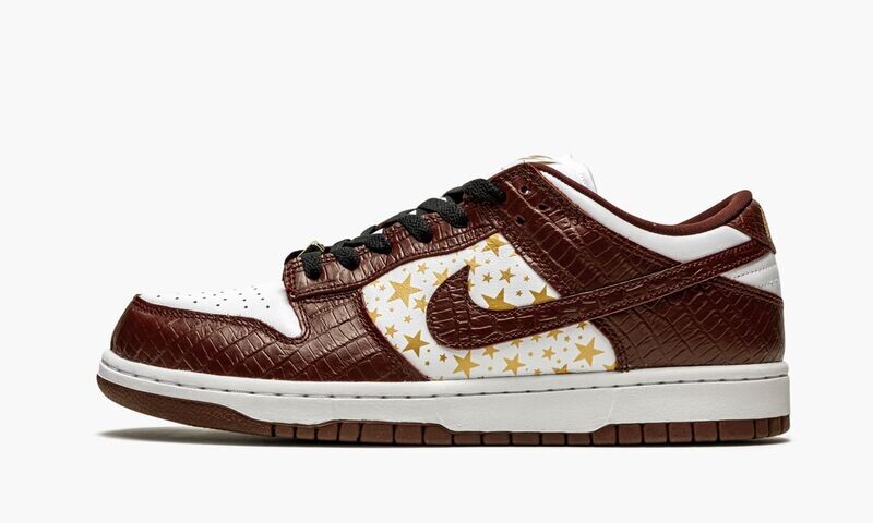 NIKE SB DUNK LOW &quot;Supreme - Stars - Barkroot Brown&quot;
