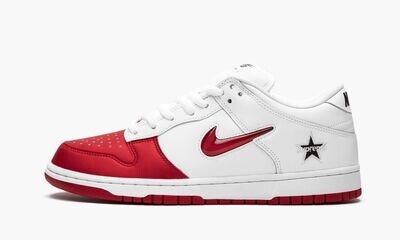 NIKE SB DUNK LOW &quot;Supreme - Jewel Swoosh Red/White&quot;