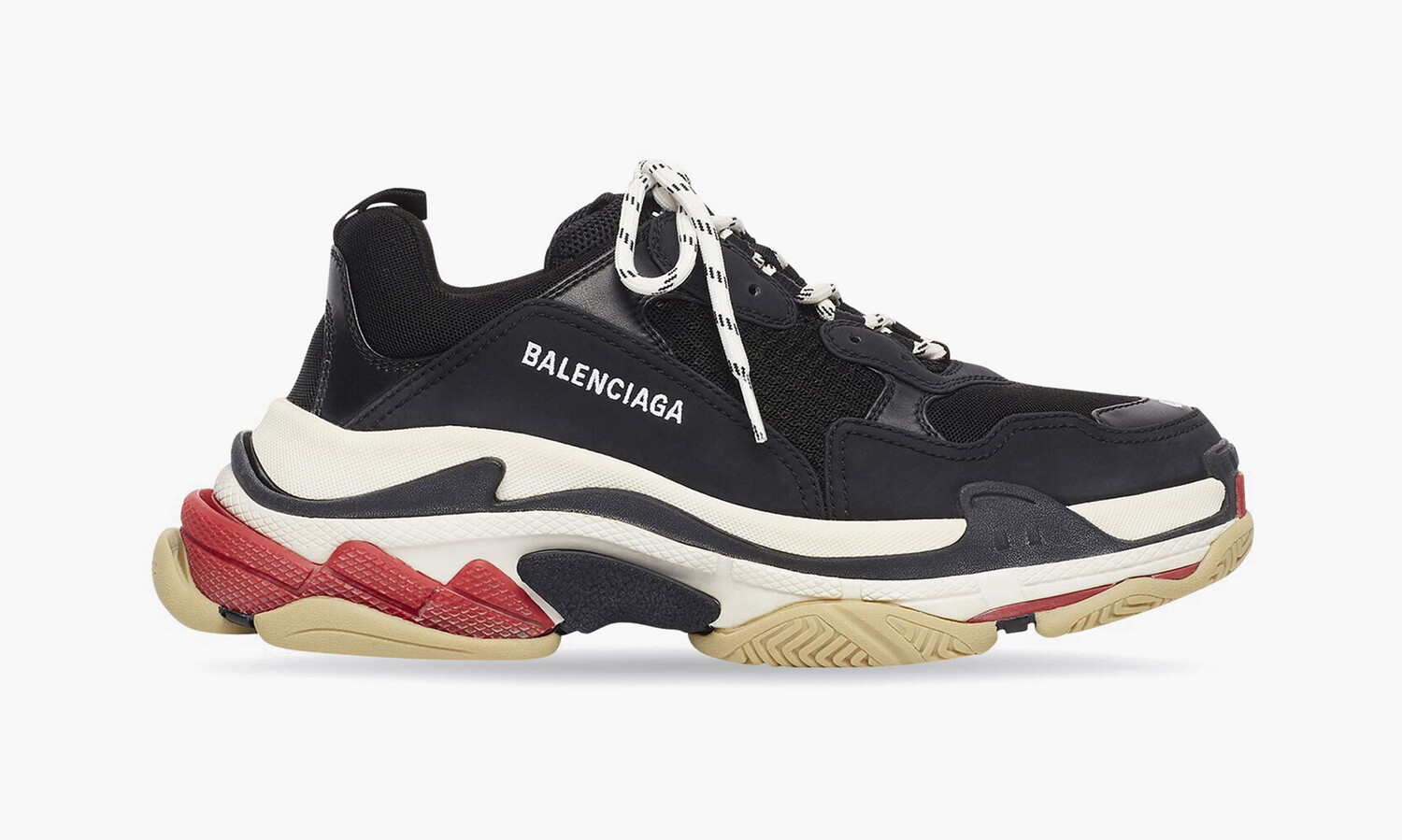 BALENCIAGA MEN&#39;S TRIPLE S SNEAKER IN BLACK