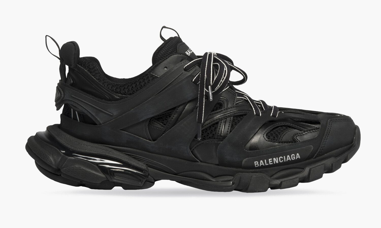 BALENCIAGA MEN&#39;S TRACK SNEAKER IN BLACK