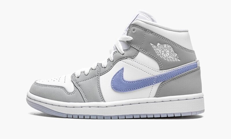 JORDAN
WMNS AIR JORDAN 1 MID
&quot;Wolf Grey / Aluminum&quot;