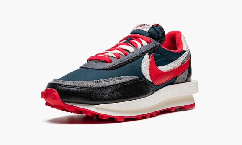 NIKE LDWAFFLE "Undercover x Sacai - Midnight Spruce University Red"