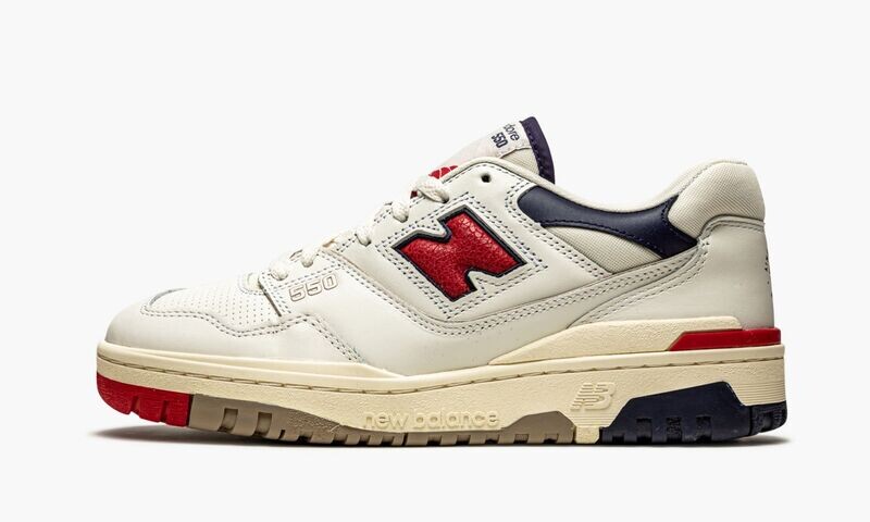 NEW BALANCE
550
&quot;Aime Leon Dore - White Navy Red&quot;