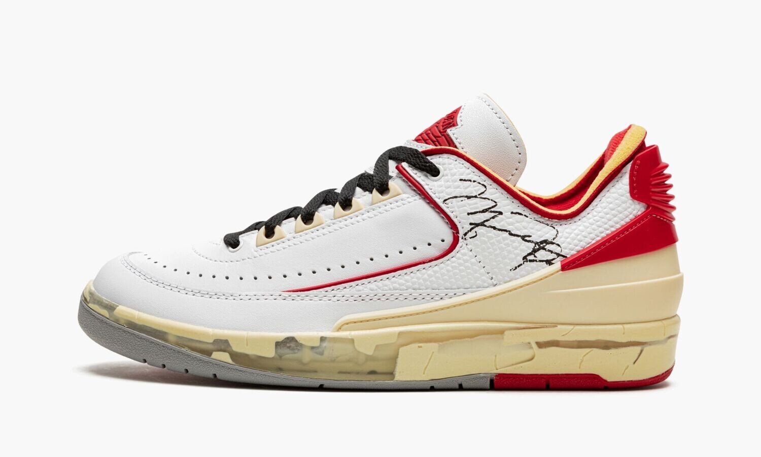 Off-White x Air Jordan 2 Low &quot;White/Varsity Red-Black&quot;