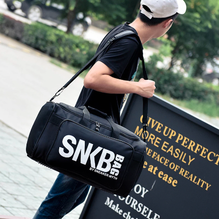 Sneakers Adjustable Duffle Bag