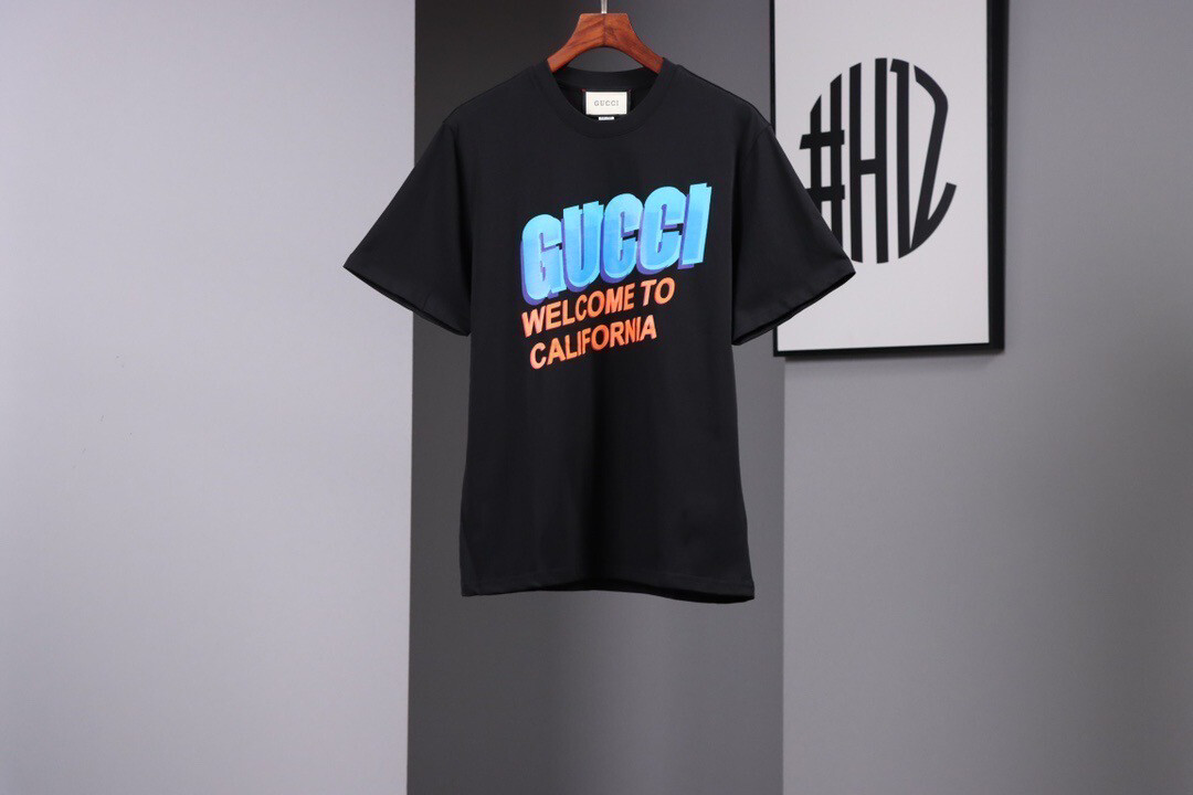 Gucci SS22 Black 240g T-shirt Best High Quality