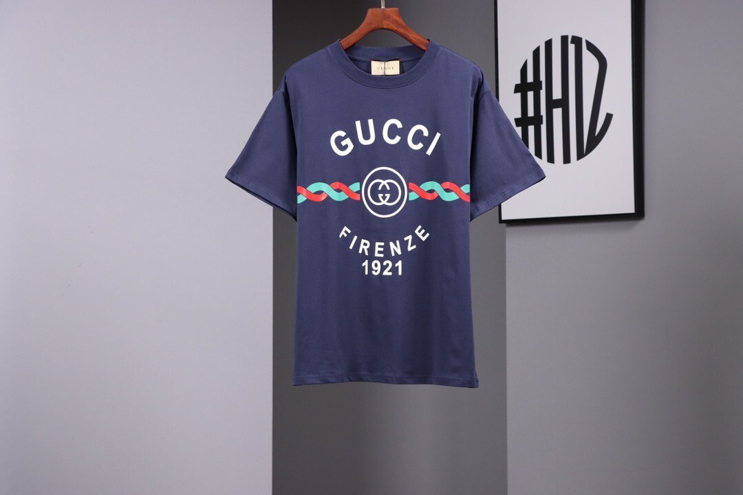Gucci SS22 Blue 1921 T-shirt Best High Quality