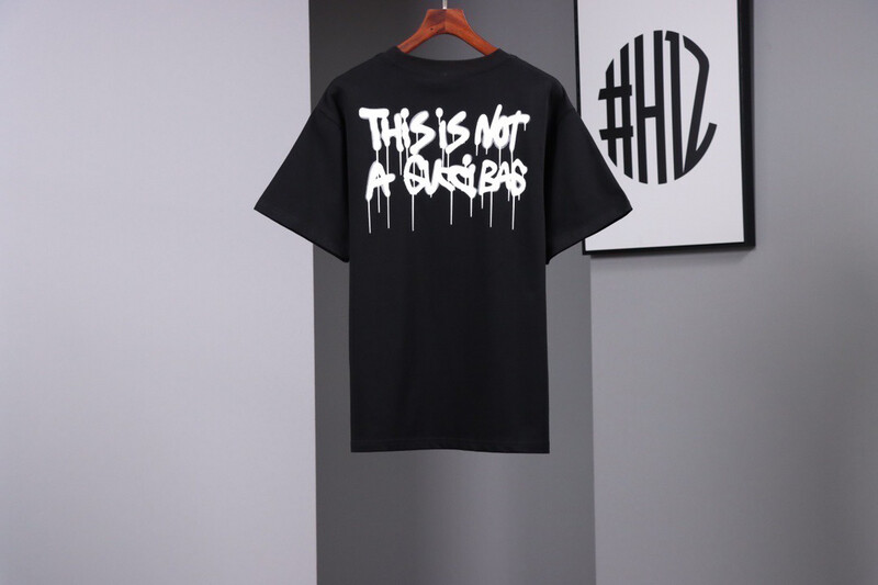 Gucci &amp; Balenciage T-Shirt 2022 Black 230g