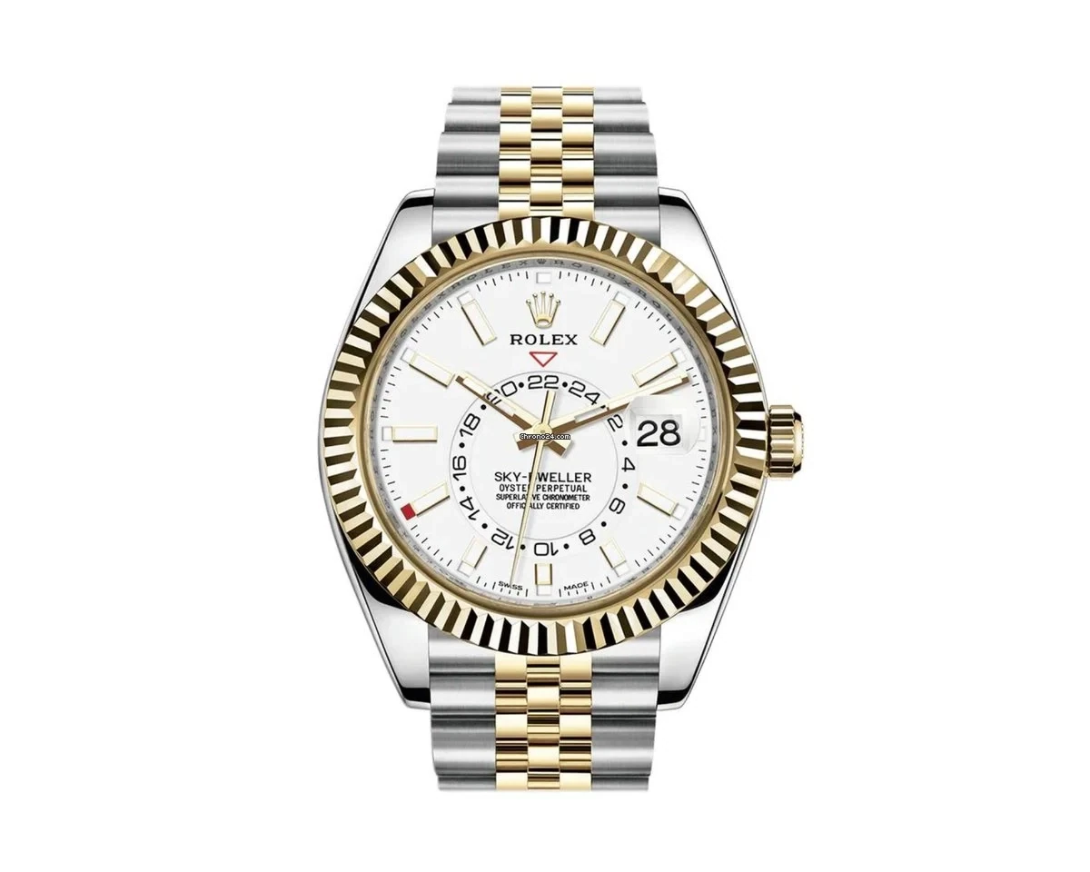 Rolex Sky-Dweller
Yellow Rolesor Oyster Perpetual Sky-Dweller - White Index Dial - Jubilee Bracelet