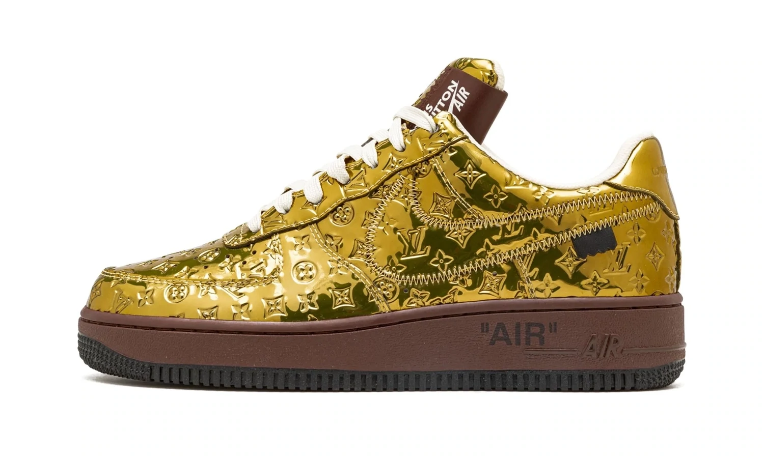 NIKE LUIS VUITTO AIR FORCE 1 LOW &quot;Virgil Abloh - Metallic Gold&quot;
