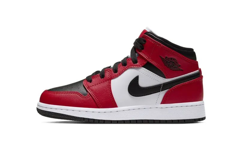 JORDAN KIDS AIR JORDAN 1 MID GS "Chicago Black Toe"