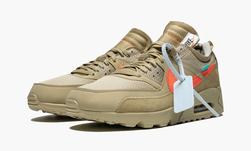 NIKE X OFF-WHITE THE 10: NIKE AIR MAX 90 "Off-White / Desert Ore"