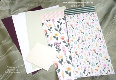 Probierpaket Stampin Up - Stiefmütterchen Designpapier & Cardstock