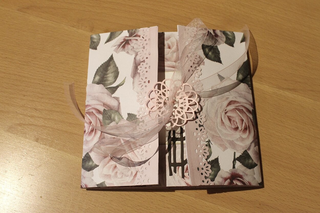 Flip Flap Minialbum - Zarte Rosen