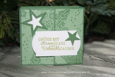 Teebeutelbüchlein - Grün mit Schrift