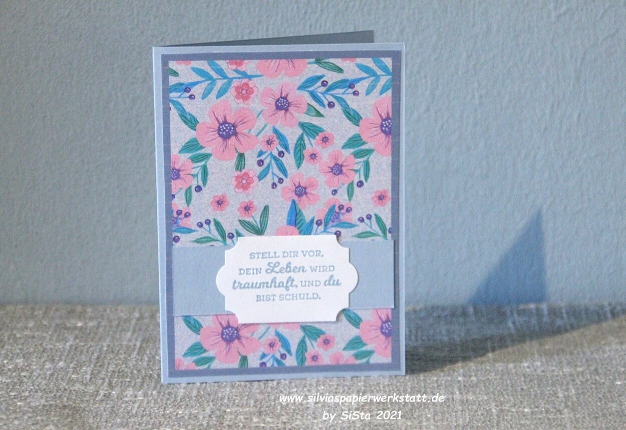 Blumenkarte - aus meinem Musterdesign