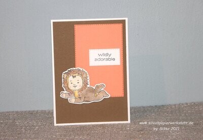 Kinderkarte - Löwenbaby