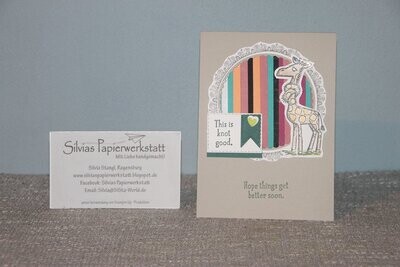 Genesungswünsche - Giraffe und Streifen Genesungswünsche - Giraffe und Streifen