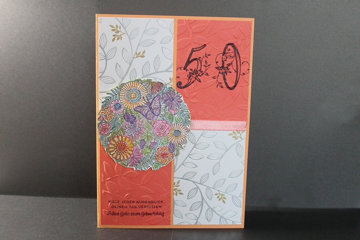 Geburtstag - Zum 50. mit Blumen