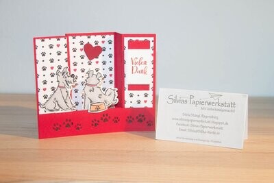 Danke - Karte mit Hunden Danke - Karte mit Hunden