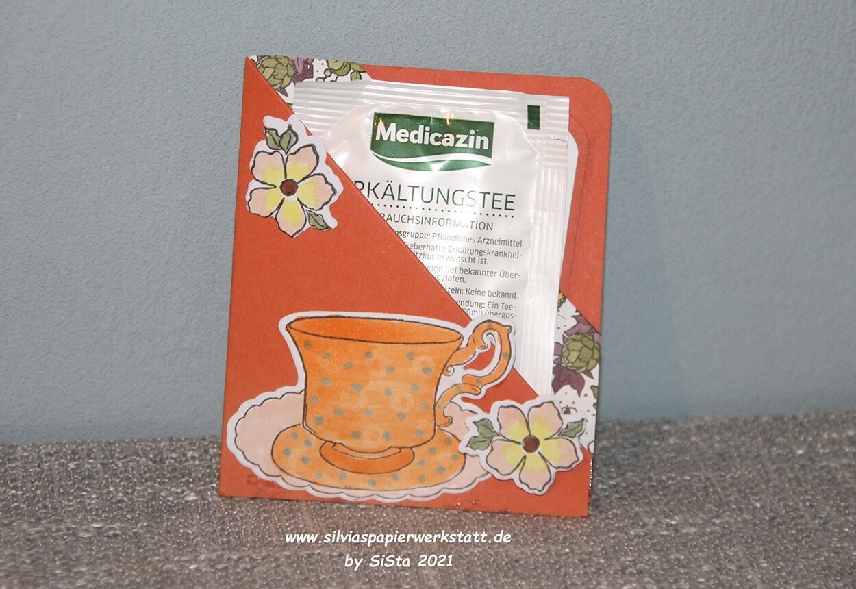 Teebeutel-Miniverpackung - Teetasse