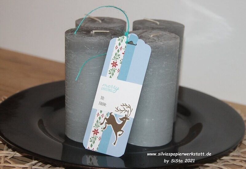 Weihnachtlicher Geschenkanhänger - Hirsch Weihnachtlicher Geschenkanhänger - Hirsch