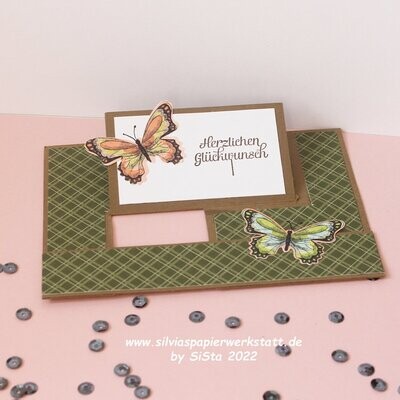 Impossible Card mit Schmetterling