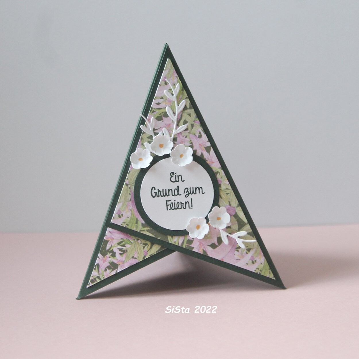Pyramidenkarte Traumblüten