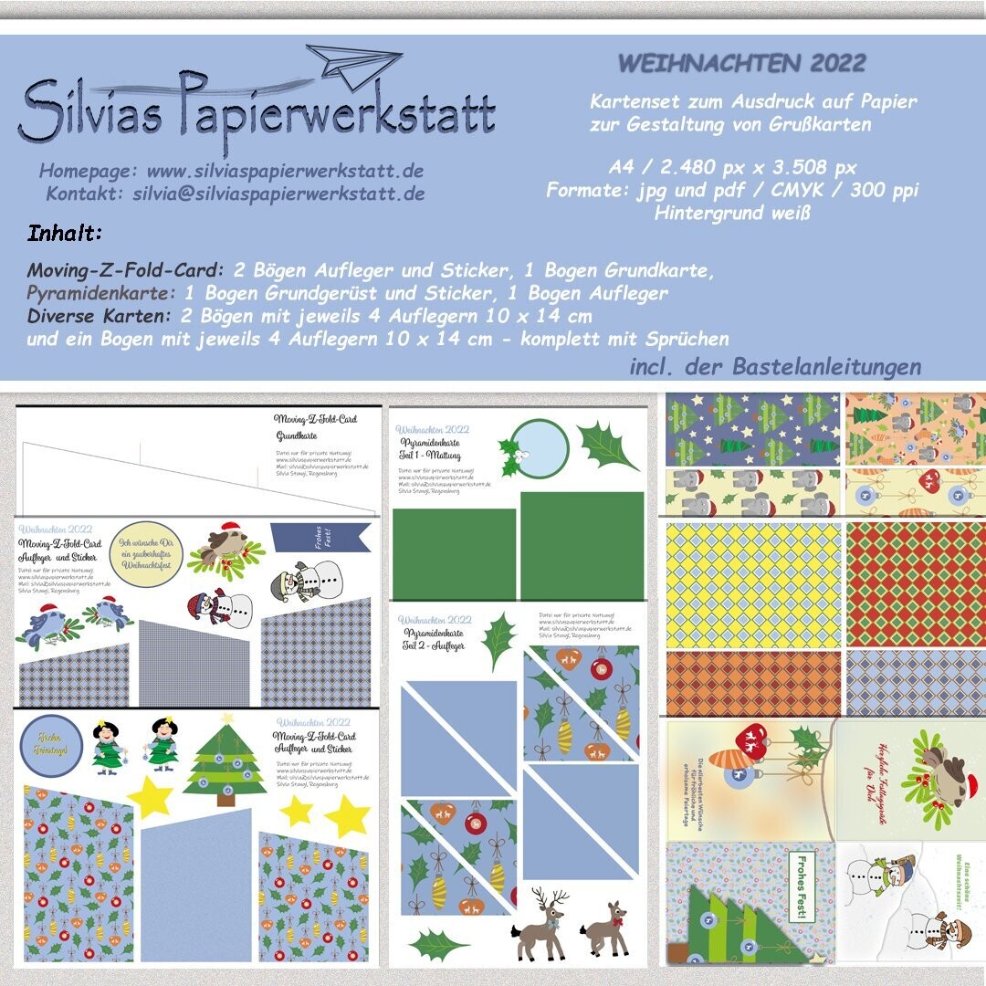 Weihnachten 2022 - Kartengestaltungsset