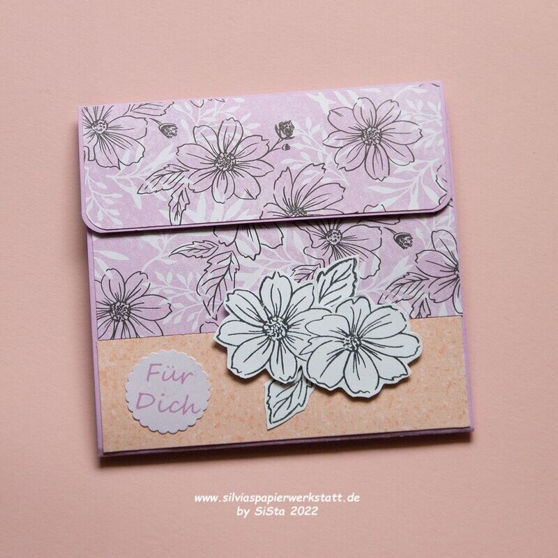 Shopping Card - Lila Blüten