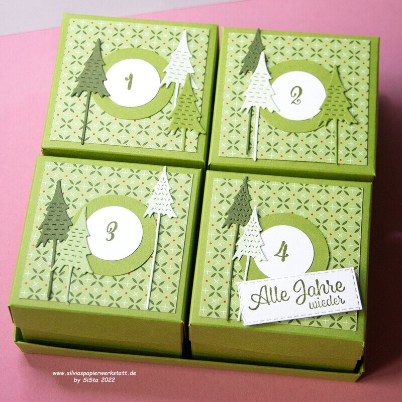 Adventskalender Grün