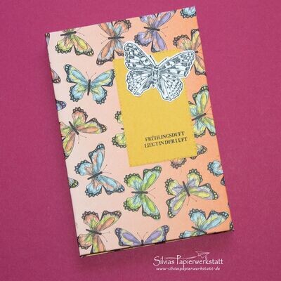 Minialbum aus Briefumschlägen - Schmetterlinge