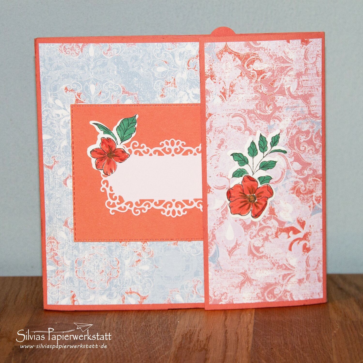 Flip Flap Minialbum - Vintage Blüten