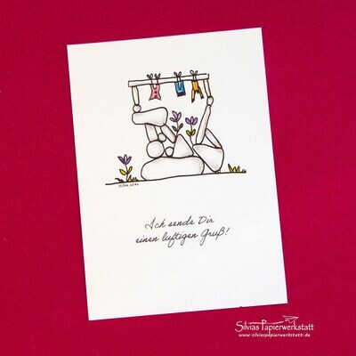 Postkarte: Luftiger Gruß Postkarte: Luftiger Gruß