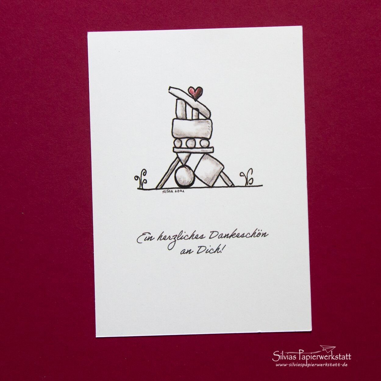 Postkarte: Kleines Herz