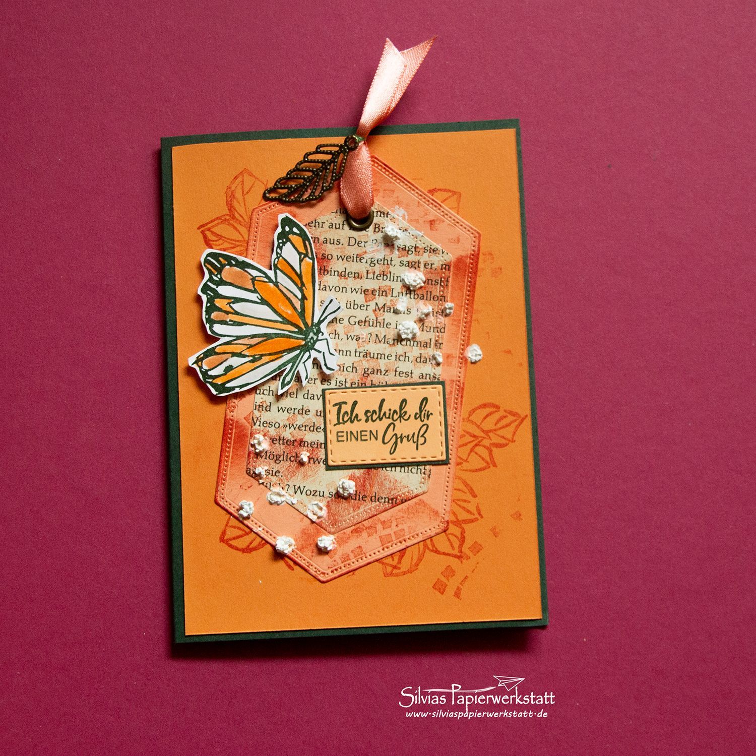 Schmetterlingsgruß Mixed Media