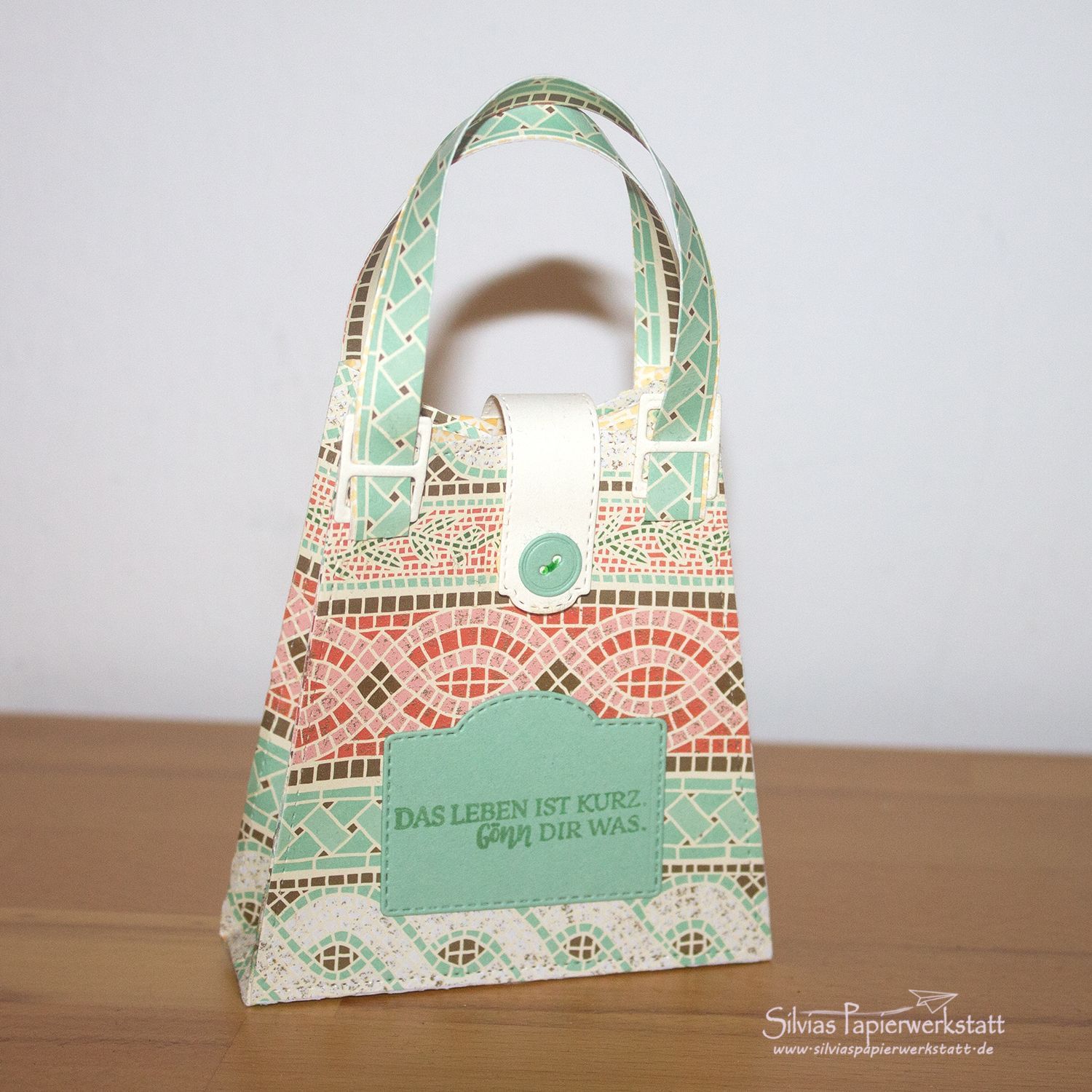 Minitasche mit Mosaikmuster