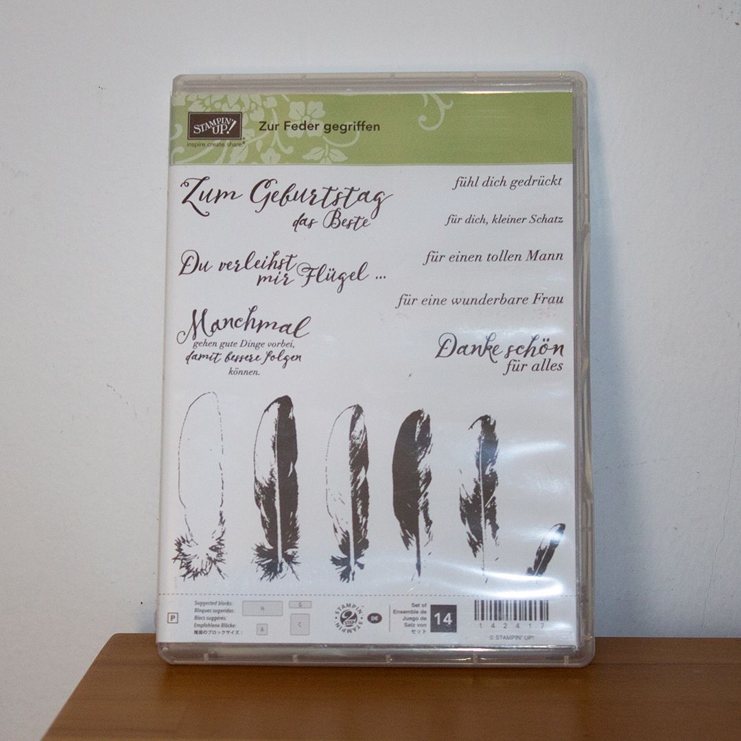 Stempelset - Zur Feder gegriffen