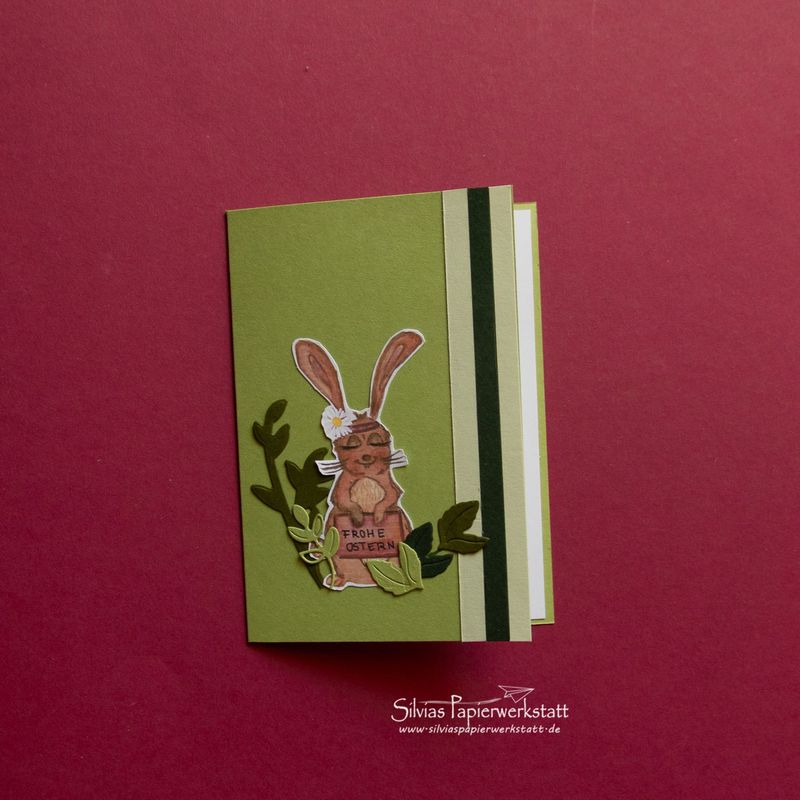 Hasendame mit Gänseblümchen