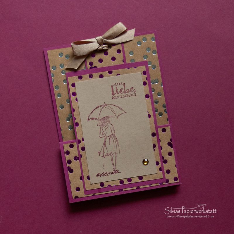 Alles Liebe meine Schöne - mit Glitzerpunkten Alles Liebe meine Schöne - mit Glitzerpunkten